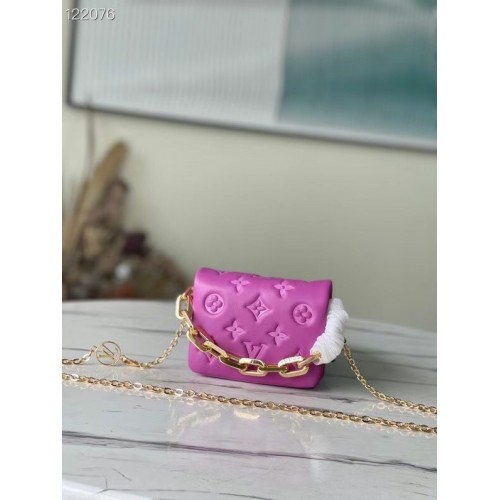 Louis Vuitton WALLET ON STRAP BUBBLEGRAM M81125 Fuchsie