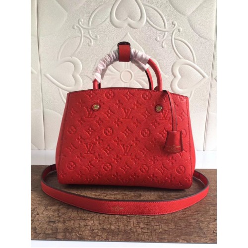 Louis Vuitton Mongrammdruck MONTAIGNE N41046 rot