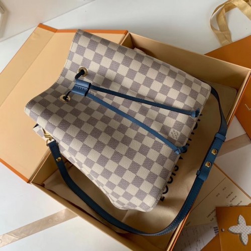 Original Louis Vuitton Damier Azur NEONOE N44022 blau