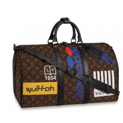 Louis Vuitton original KEEPALL BANDOULIERE 50 M44643 M44642 Kastanie