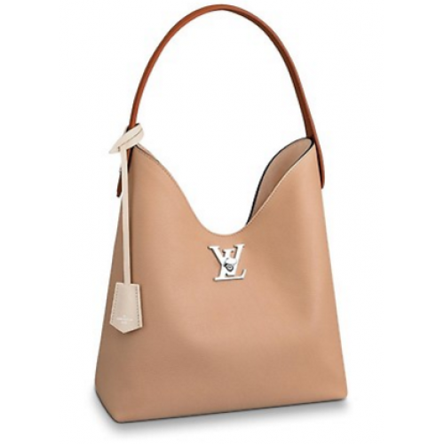 Original Louis Vuitton LOCKME HOBO M44330 Beige