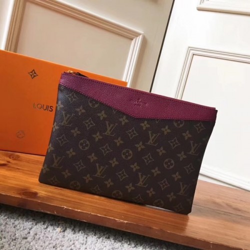 Louis Vuitton Original Monogram Canvas DAILY POUCH M62048 Bordeaux