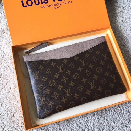 Louis Vuitton Original Monogram Canvas DAILY POUCH M62048 grau