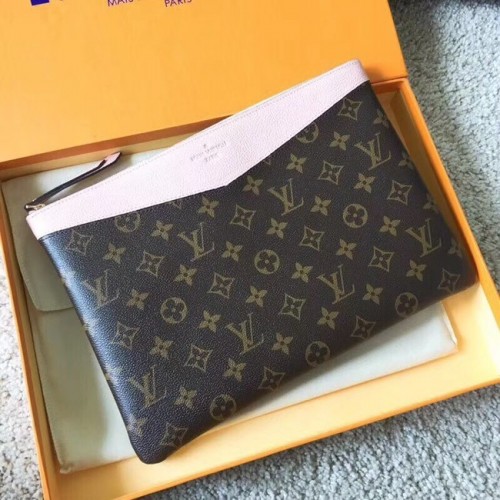 Louis Vuitton Original Monogram Canvas DAILY POUCH M62048 hellrosa