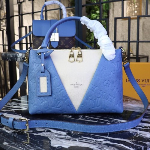 Original Louis Vuitton V TOTE BB M44397 blau&beige