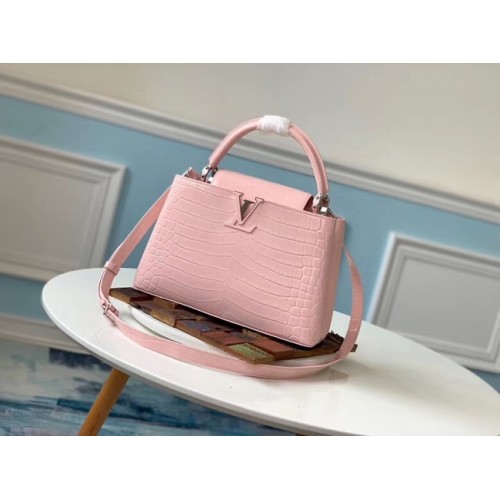 Louis Vuitton Original Krokodil CAPUCINES PM M53665 Eau de Rose
