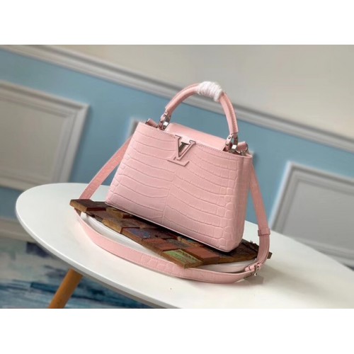 Louis Vuitton Original Krokodil CAPUCINES PM M94587 Eau de Rose