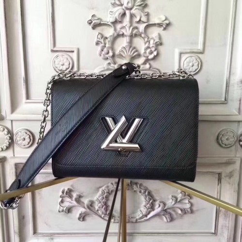 Louis Vuitton Original-Epi-Leder TWIST MM M50332 schwarz
