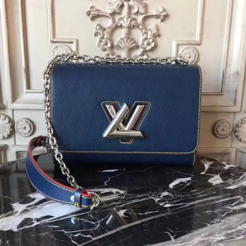 Louis Vuitton Original Epi Leder TWIST MM M50332 dunkelblau
