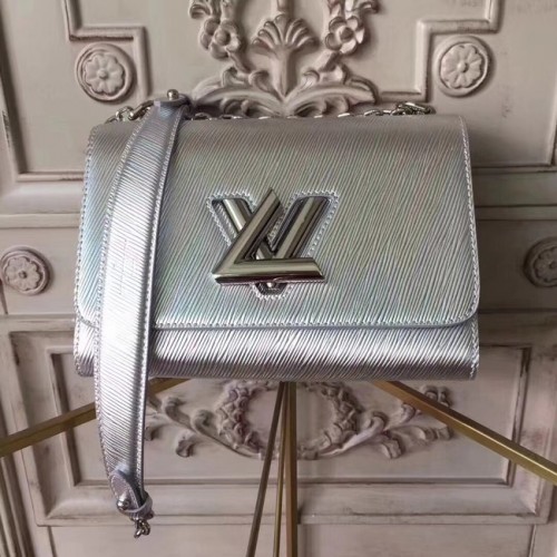 Louis Vuitton Original Epi Leder TWIST MM M50332 Silber