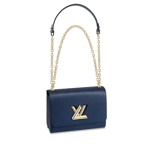Louis Vuitton Original-Epi-Leder TWIST MM M52870 blau