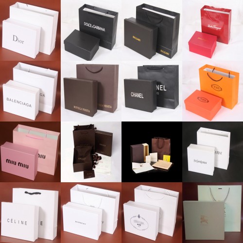 Luxus-Taschen-Schuhpaket (Box, Papiertüte, Quittung)