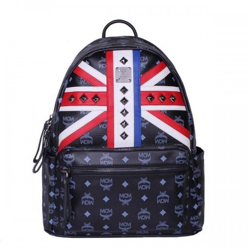 MCM Medium Flag of UK Rucksack MC5173 Schwarz