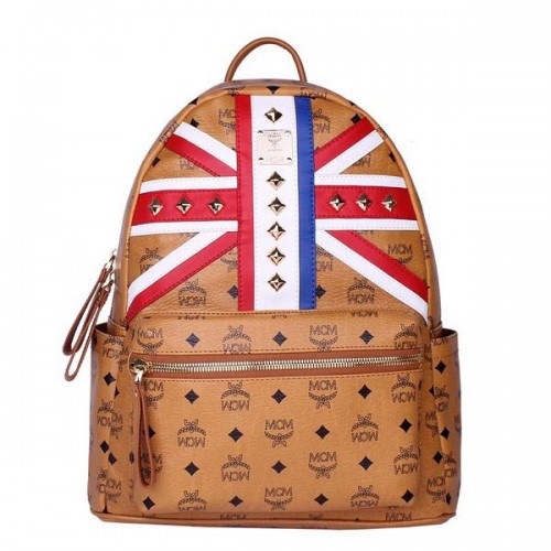 MCM Medium Flag of UK Rucksack MC5173 Weizen