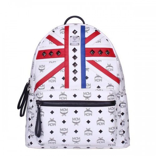 MCM Medium Flag of UK Rucksack MC5173 Weiß
