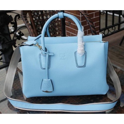 MCM Milla Tragetasche Kalbsleder MCM1180 Hellblau