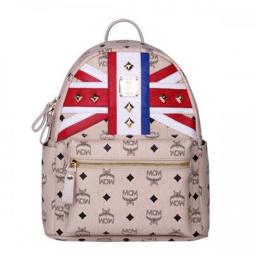 MCM Small Flag of UK Rucksack MC5173S Beige