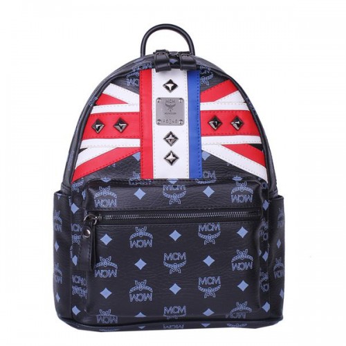 MCM Small Flag of UK Rucksack MC5173S Schwarz