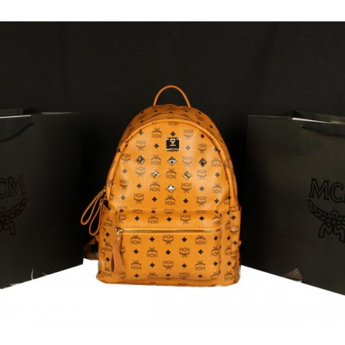 MCM Stark Rucksack Jumbo aus Kalbsleder 8006 Camel