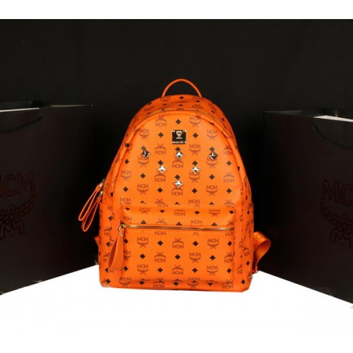 MCM Stark Rucksack Jumbo aus Kalbsleder 8006 Orange