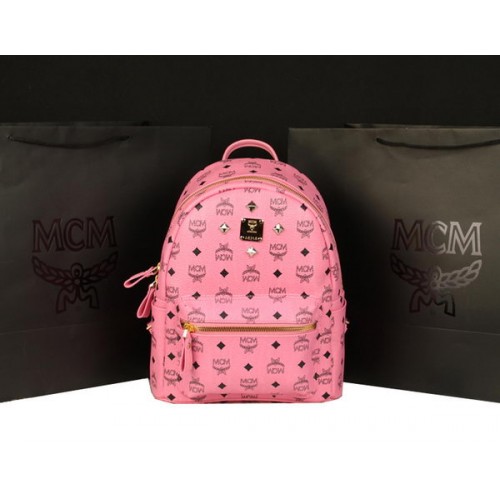 MCM Stark Rucksack Large aus Kalbsleder 8004 Pink