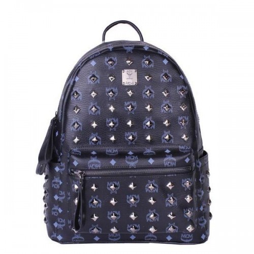 MCM Stark Studded Medium Rucksack MC2089 Schwarz