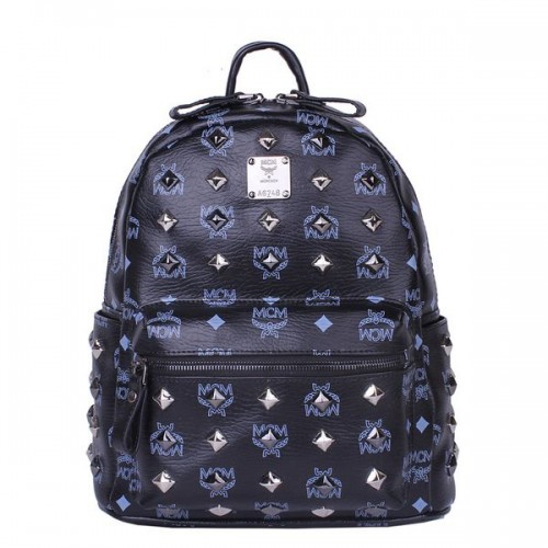 MCM Stark Nieten Kleiner Rucksack MC2089S Schwarz