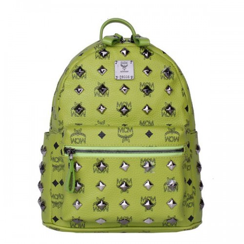 MCM Stark Nieten Kleiner Rucksack MC2089S Grün