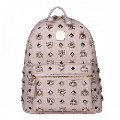 MCM Stark Nieten Kleiner Rucksack MC2089S OffWhite