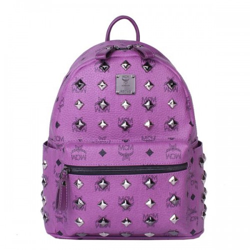 MCM Stark Nieten Kleiner Rucksack MC2089S Lila