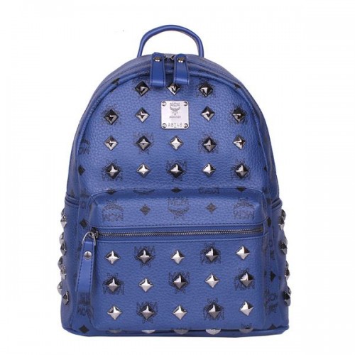 MCM Stark Nieten Kleiner Rucksack MC2089S Royal