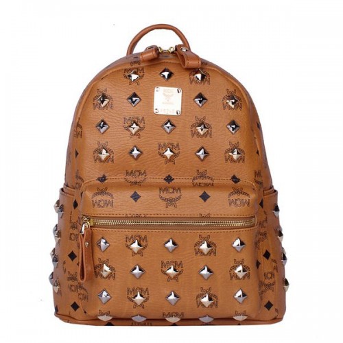 MCM Stark Studded Kleiner Rucksack MC2089S Weizen