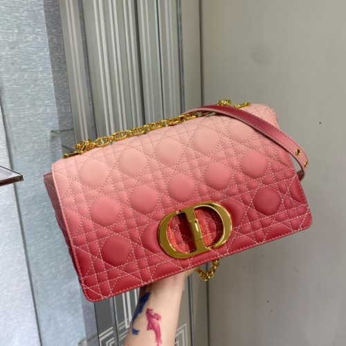 MITTLERE TASCHE DIOR CARO Weiches Cannage-Kalbsleder C8618 Rosa