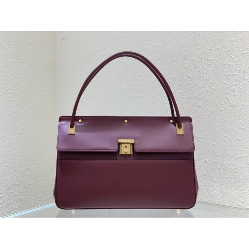 MEDIUM DIOR Umhängetasche Kalbsleder C0701 Wein