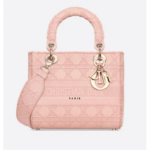 MITTLERE LADY D-LITE TASCHE Bois De Rose Cannage-Stickerei M0565OREY Rose MITTLERE LADY D-LITE TASCHE Bois De Rose Cannage-Stickerei M0565OREY Rose