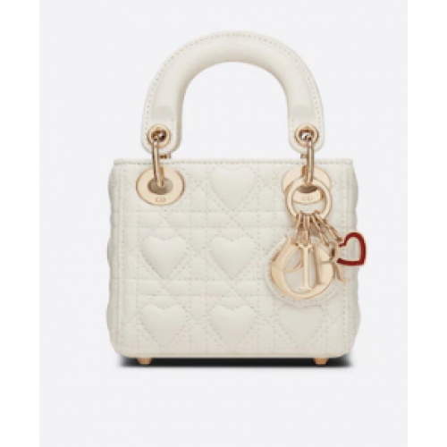 MICRO DIORAMOUR LADY DIOR TASCHE S0856ONG Latte Cannage