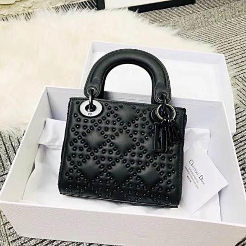 MINI LADY DIOR TASCHE KALBSLEDER M0598S schwarz