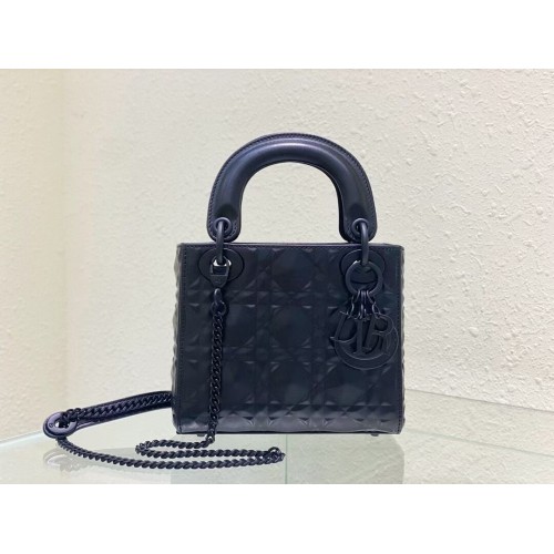 MINI LADY DIOR TASCHE Cannage Kalbsleder C2815 schwarz