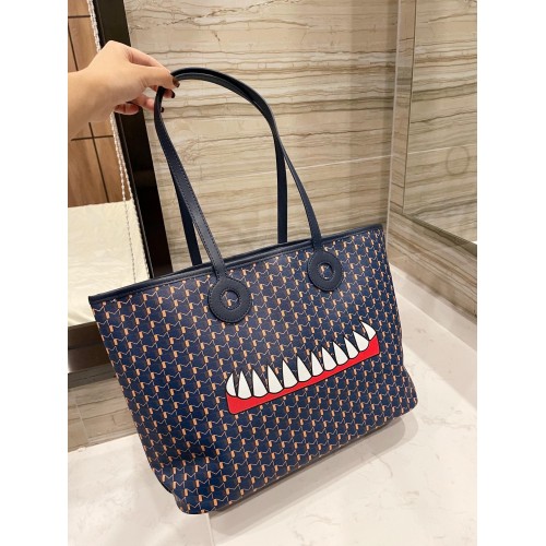 MOYNAT Einkaufstasche Zahnmuster M23011 Navy