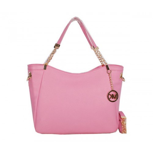 Michael Kors Jet Set Reisetasche aus genarbtem Leder MK0913 Pink