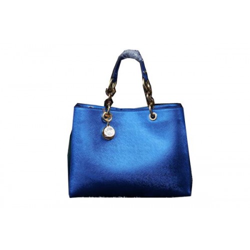 Michael Kors Jet Set Reisetasche schillerndes Leder MK9009 Blau