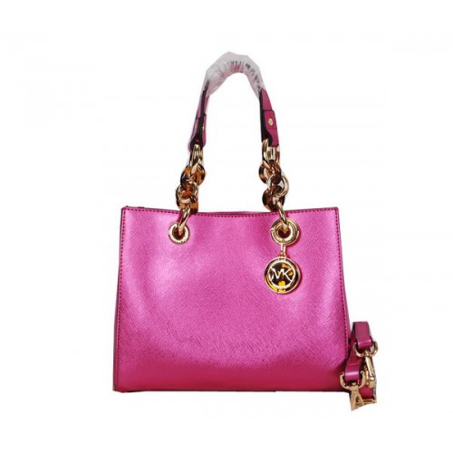 Michael Kors Jet Set Reisetasche Shiny Leather MK0915 Light Rose