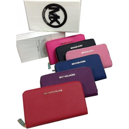 Michael Kors MK3011 Zippy Geldbörse aus Saffiano Leder