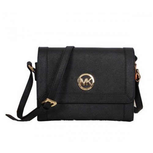 Michael Kors Umhängetasche Saffiano Leder MK8702 Schwarz