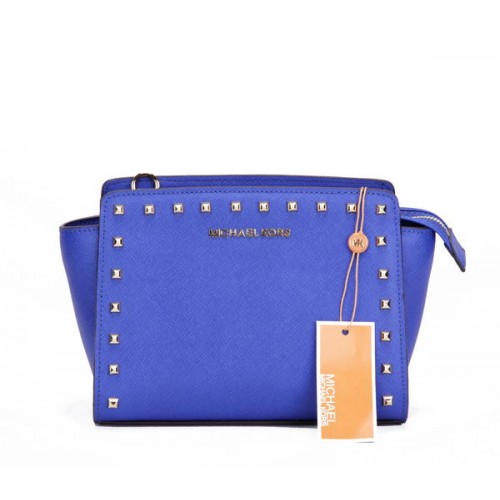 Michael Kors Mini Selma Messenger Bag MK1868 Blaue Niete