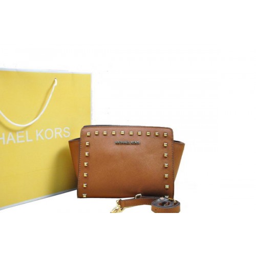 Michael Kors Mini Selma Messenger Bag MK1888 Weizen