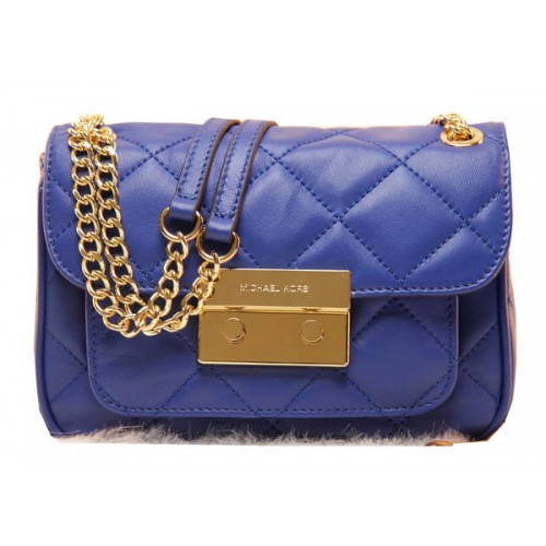 Michael Kors Original Lederhandtasche MK0819 Blau
