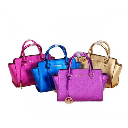 Michael Kors Selma Tasche Glänzendes Leder MK0513