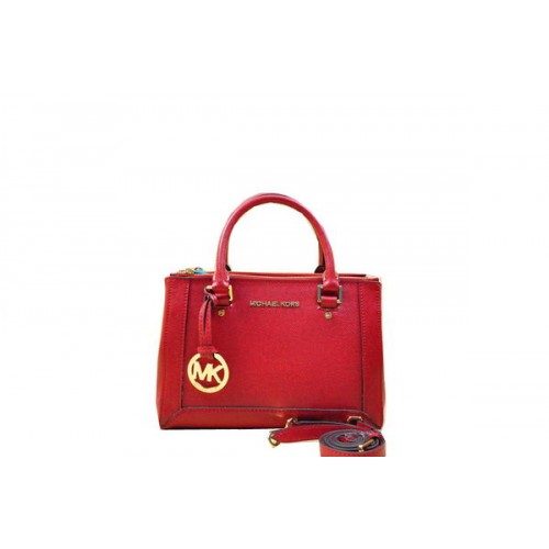 Michael Kors Selma Original Tragetasche aus Saffiano Leder MK1993 Rot
