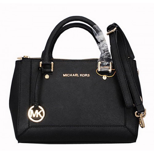 Michael Kors Selma Kleine Tragetasche aus Saffiano-Leder MK8705 Schwarz